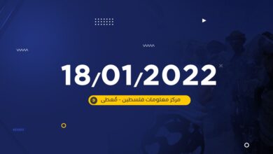 تقرير -معطى اليومي- لأعمال المقاومة وانتهاكات الاحتلال في الضفة الغربية ليوم 18/1/2022