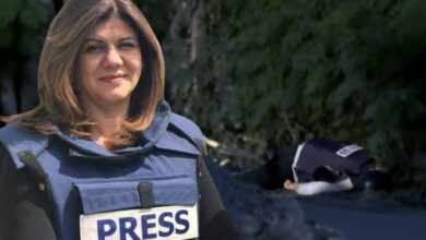 إعدام الصحفية شيرين أبو عاقلة – مراسلة قناة الجزيرة أثناء تغطيتها لاجتياح مخيم جنين